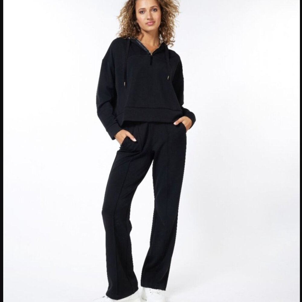 Esqualo Modal Flair Trousers - Black - Large - Picture 1 of 10